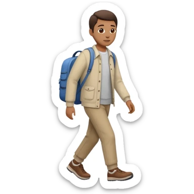 persona caminando sticker