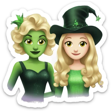Glinda and Elphaba  sticker