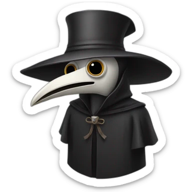 funny plague doctor sticker