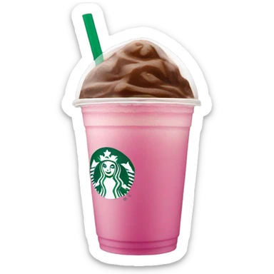 Starbucks pink ice coffee sticker