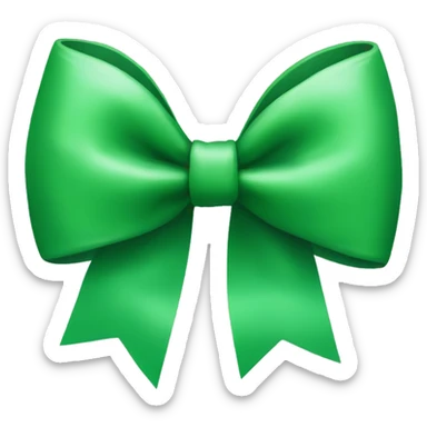 green bow sticker