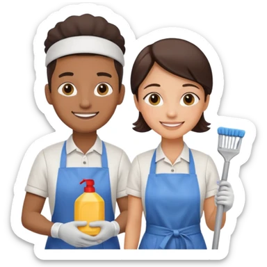 Housekeeper Couple sticker
