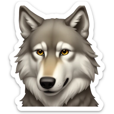 Sigma alpha male wolf  sticker