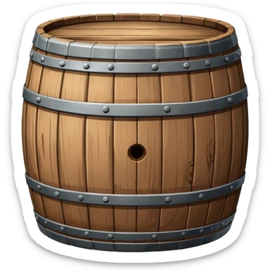 create a dnd style barrel.png using 48x48 pixels size sticker