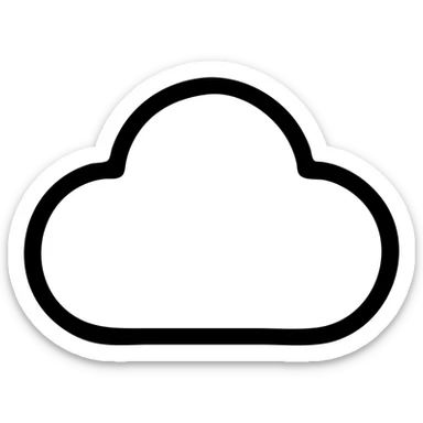 облако 4 выступами sticker