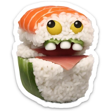 Sushi monster  sticker