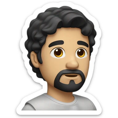 A-guy-with-a-beard-black-hair-fair-skin-black-eyes-and-a-slightly-chubby-face sticker