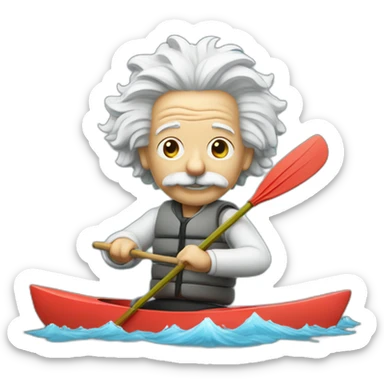 Einstein kayaking sticker