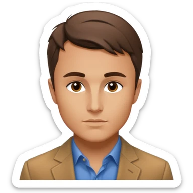 Photo-accurate handsome good-looking realistic realism hyperrealistic real life Charlie Kirk outside VOGUE trendy aesthetic  sticker