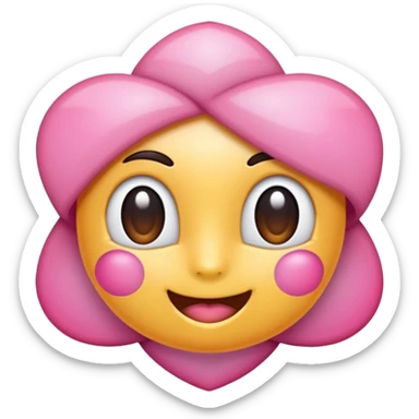 Coração  colorido branco e rosa degrade sticker