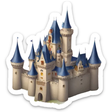French fairytale castle  sticker