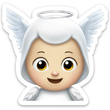 Baby penguin that is an angel sticker