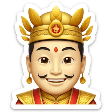Chinese God of Wealth sticker