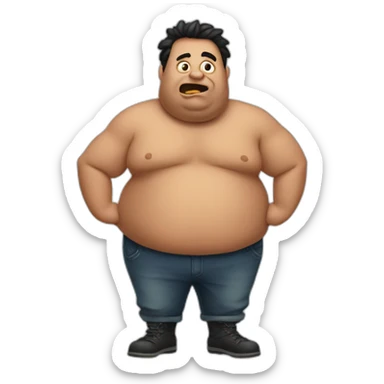 stupid fat (safe) sticker