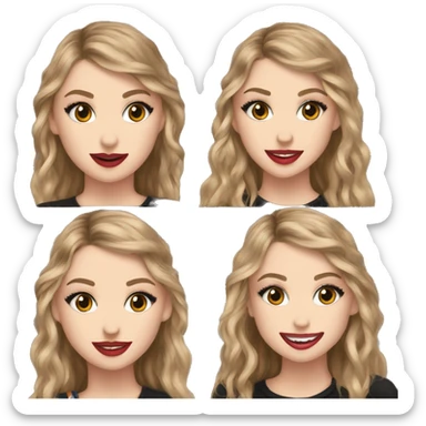 taylor swift with sabrina carpenter sticker