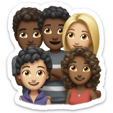 A group of friends sticker