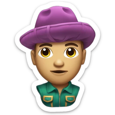 Cool jojo potato sticker