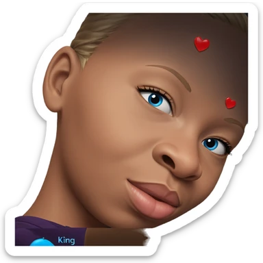 girl with blue eyes sticker