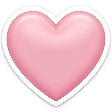 babypink heart sticker