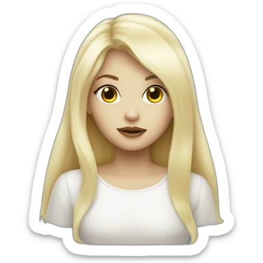 A Blondie ghost girl sticker