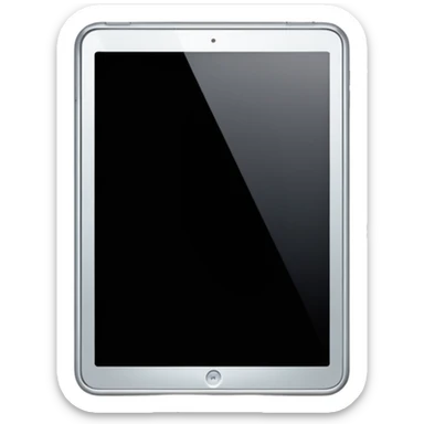 ipad with black screen sticker