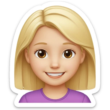 Sarışın küçük kız sticker