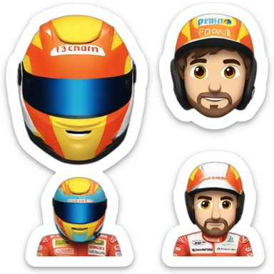Casco Fernando Alonso sticker