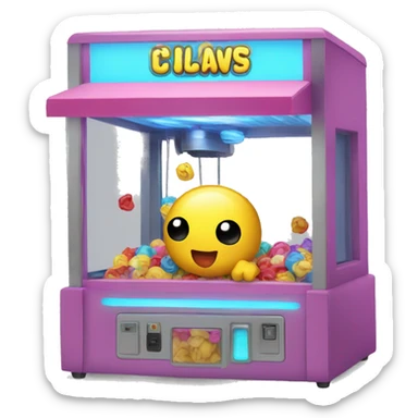 Claw machine sticker