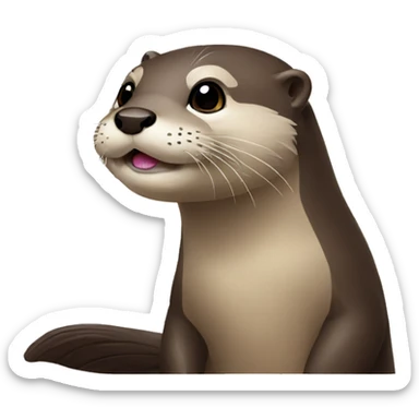 Otter sticker