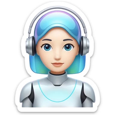 Personalized AI assistants manage daily urban life.  sticker