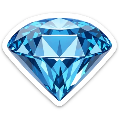 blue diamond sticker