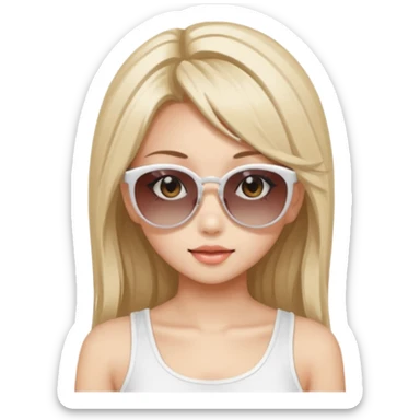 Aesthetic Gyaru Summer Girl sticker