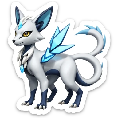Genet-Absol-Kyurem-Zeraora-Primagen-fusion-creature  sticker