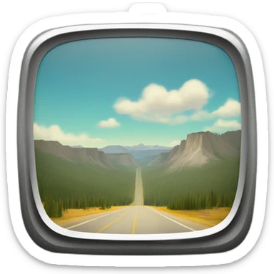 Yellowstone road trip sticker