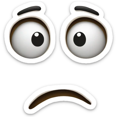 Disgusted emoji hold nose sticker