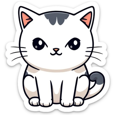 sad cat sticker