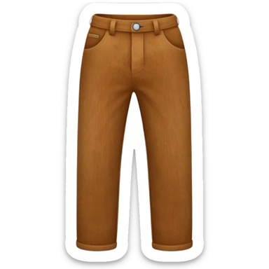 Corduroy texture ridged pants sticker