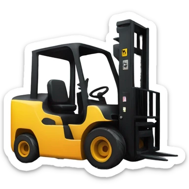 gamer forklift with leds sticker