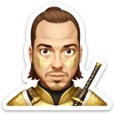 Golden Samurai sticker
