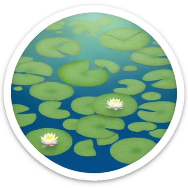 Monet's Water Lilies sticker