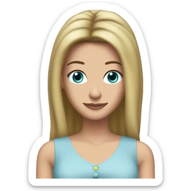 Rachel Green friends light blue eyes sticker