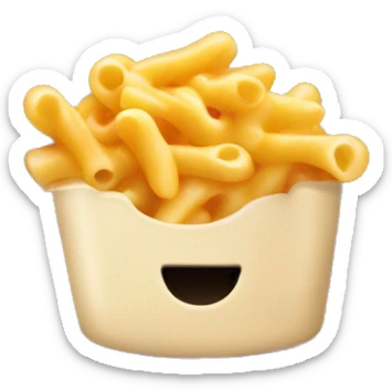 macaroni and cheese toes sticker