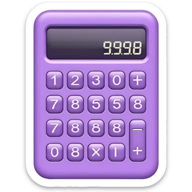 LILAC CALCULATOR sticker