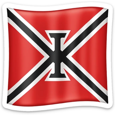 Emoji of the nazi germany flag sticker