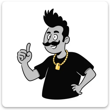 Mr. T giving a thumbs up sticker