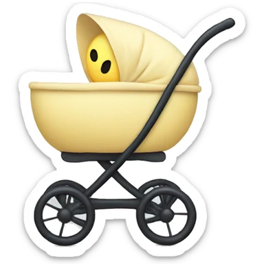 baby in a pram  sticker