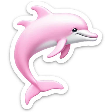 Pastel-pink-colors-dolphin sticker
