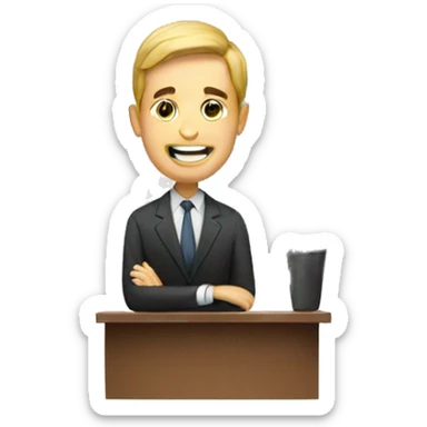 host illustration sticker