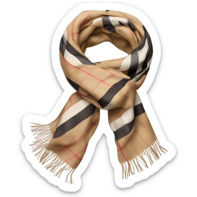 Burberry scarf sticker
