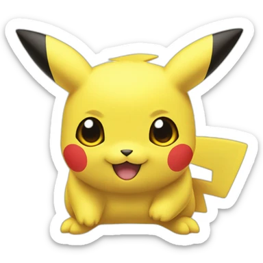 Pikatchu tumb up sticker